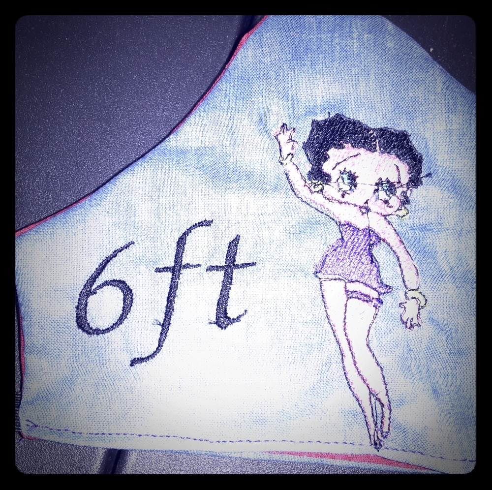 6 ft Betty  Boop in her Purple dress! Lightweight
